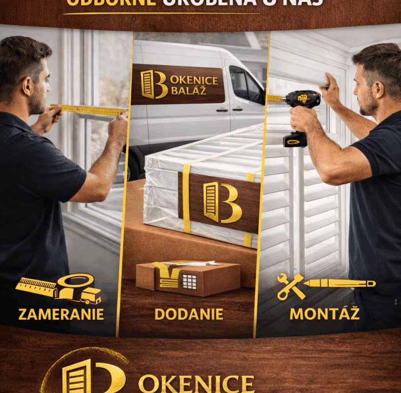 Kompletné služby zameranie dodanie a montáž okeníc